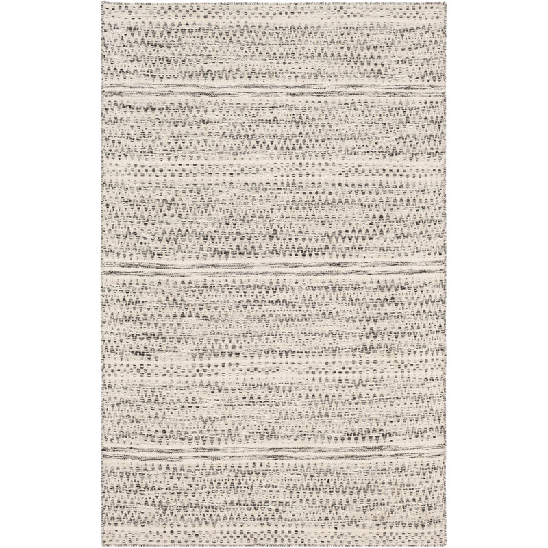 Kelly Clarkson Home Sylvie Handmade Flatweave Wool Cream/Gray Rug & Reviews Wayfair